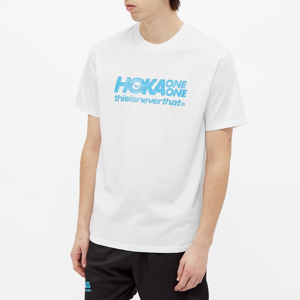 Hoka One One Thisisneverthat X - Women's T-Shirts - White - UK 962HDROST